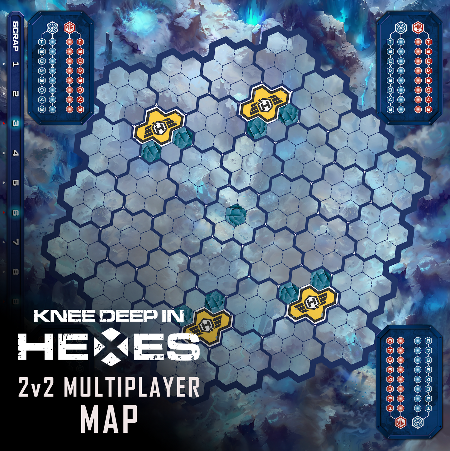 Knee Deep in Hexes - 2v2 Multiplayer Map "Icy Death"