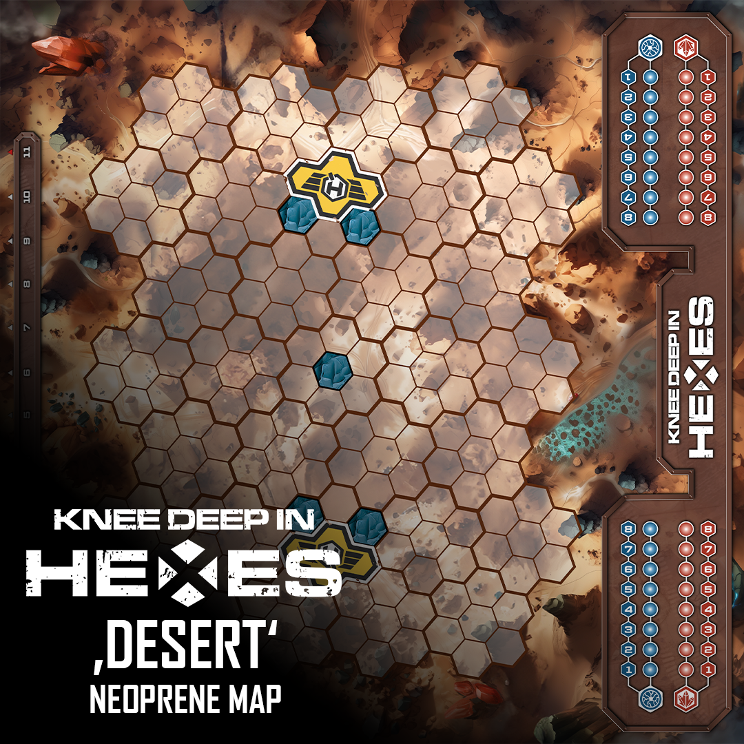 Knee Deep in Hexes - Neoprene Map 'Desert'